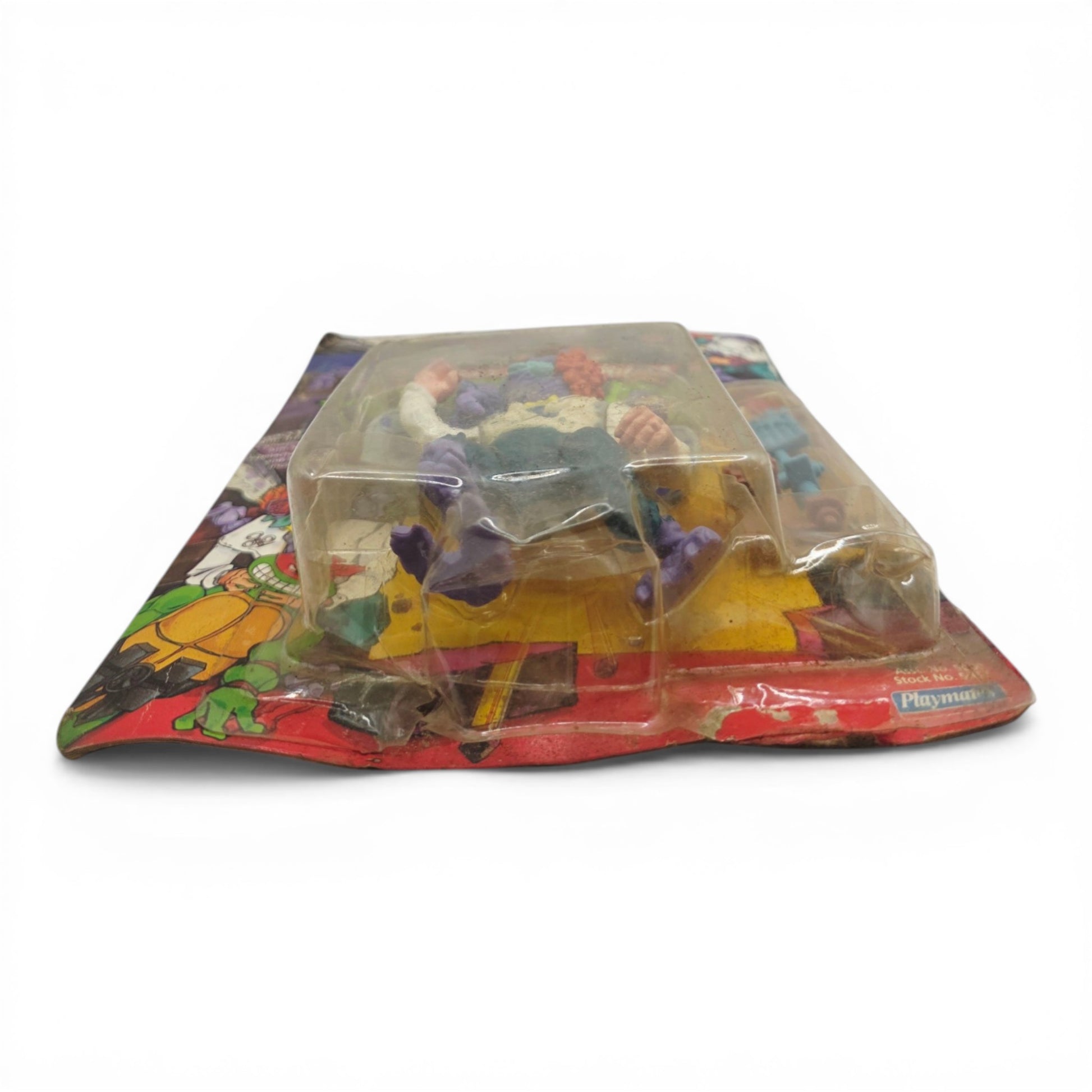 1989 Teenage Mutant Ninja Turtles Baxter Stockman action figure — Bottom view