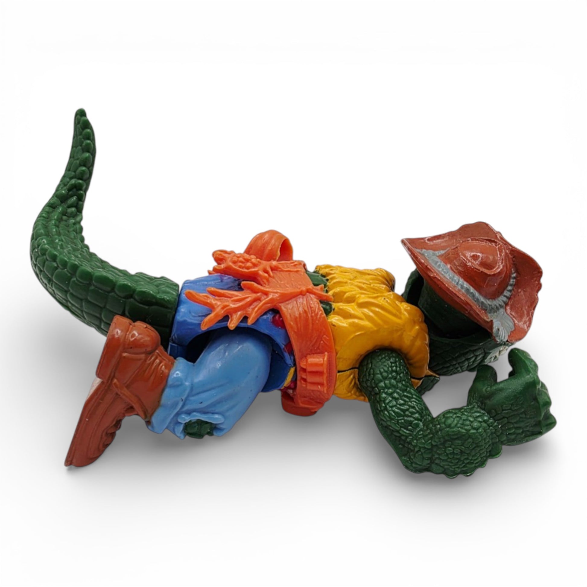 Vintage 1980s action figure. Leatherhead. TMNT. Right view.