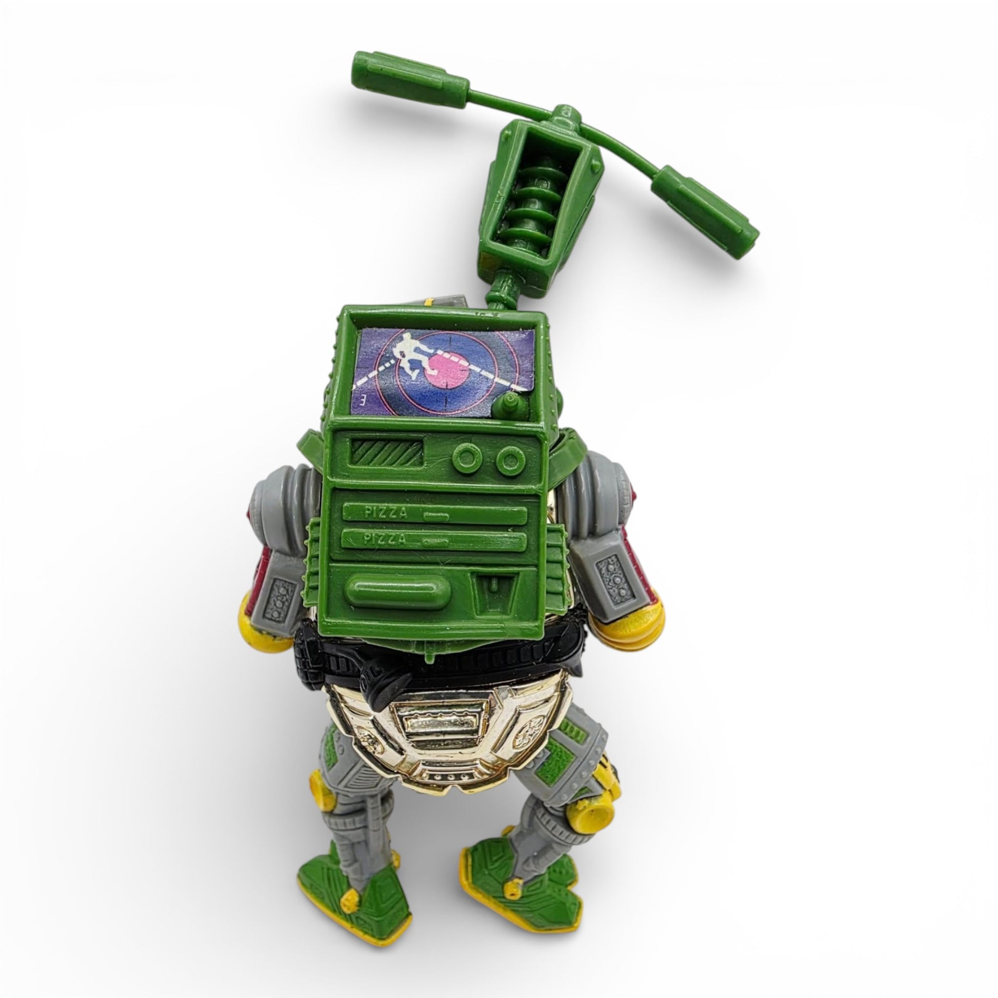 Vintage 1980s action figure. Metalhead. TMNT. Back view.