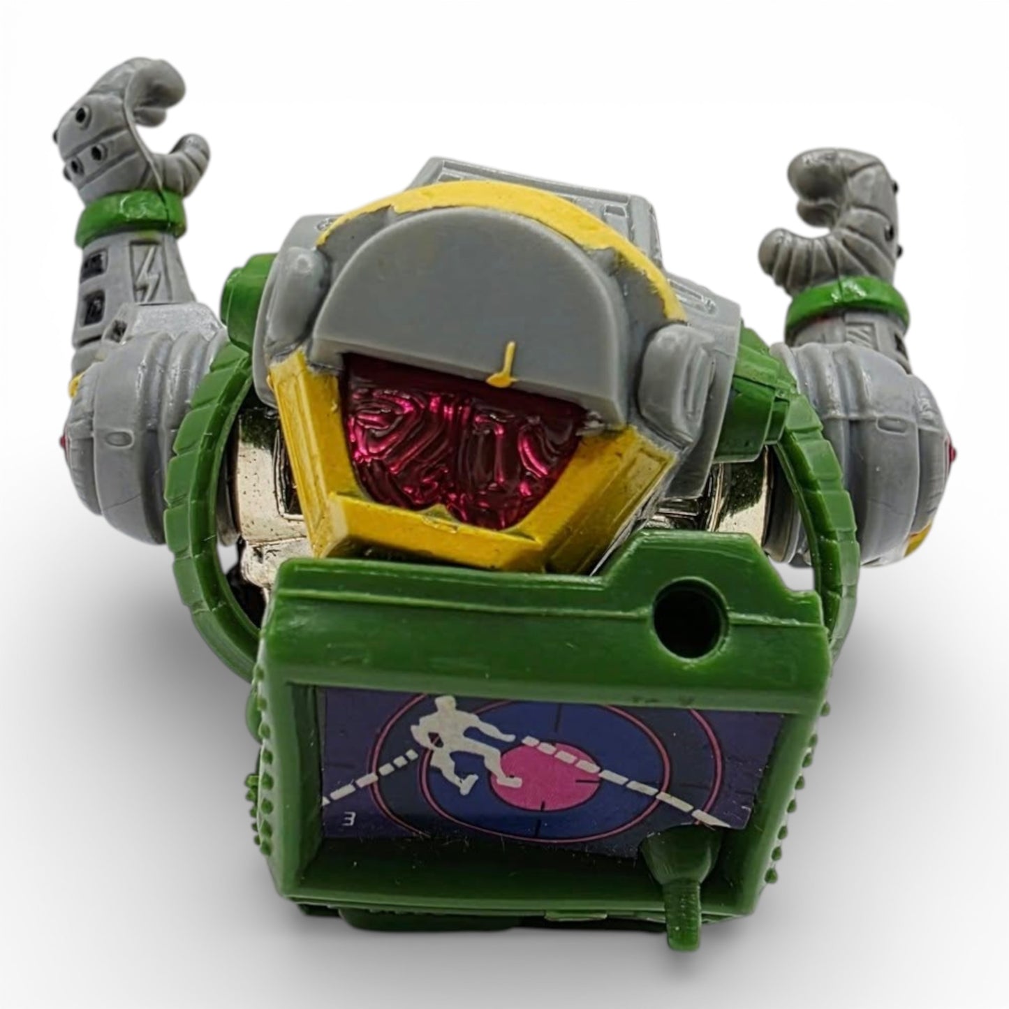 Vintage 1980s action figure. Metalhead. TMNT. Top view.