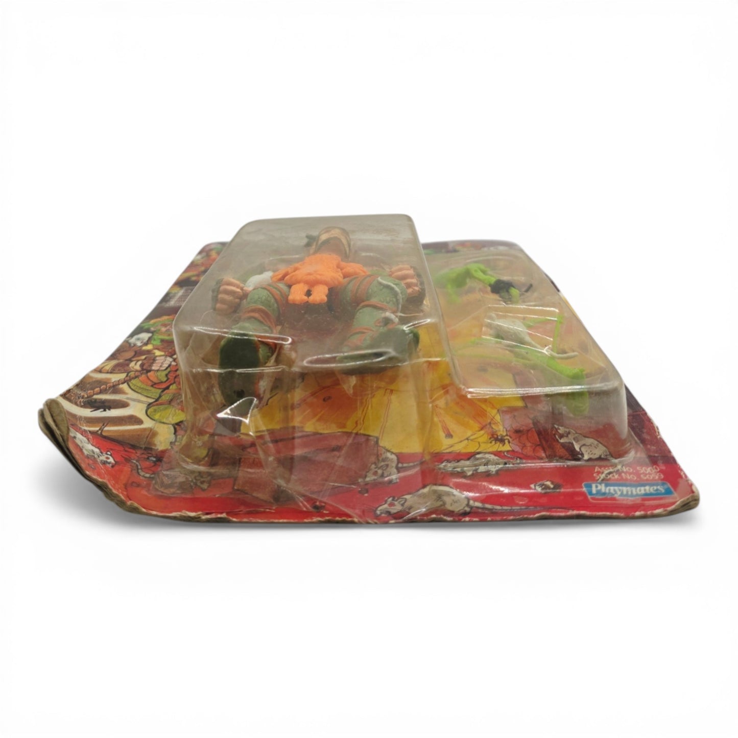 1989 Teenage Mutant Ninja Turtles Rat King action figure — Bottom view
