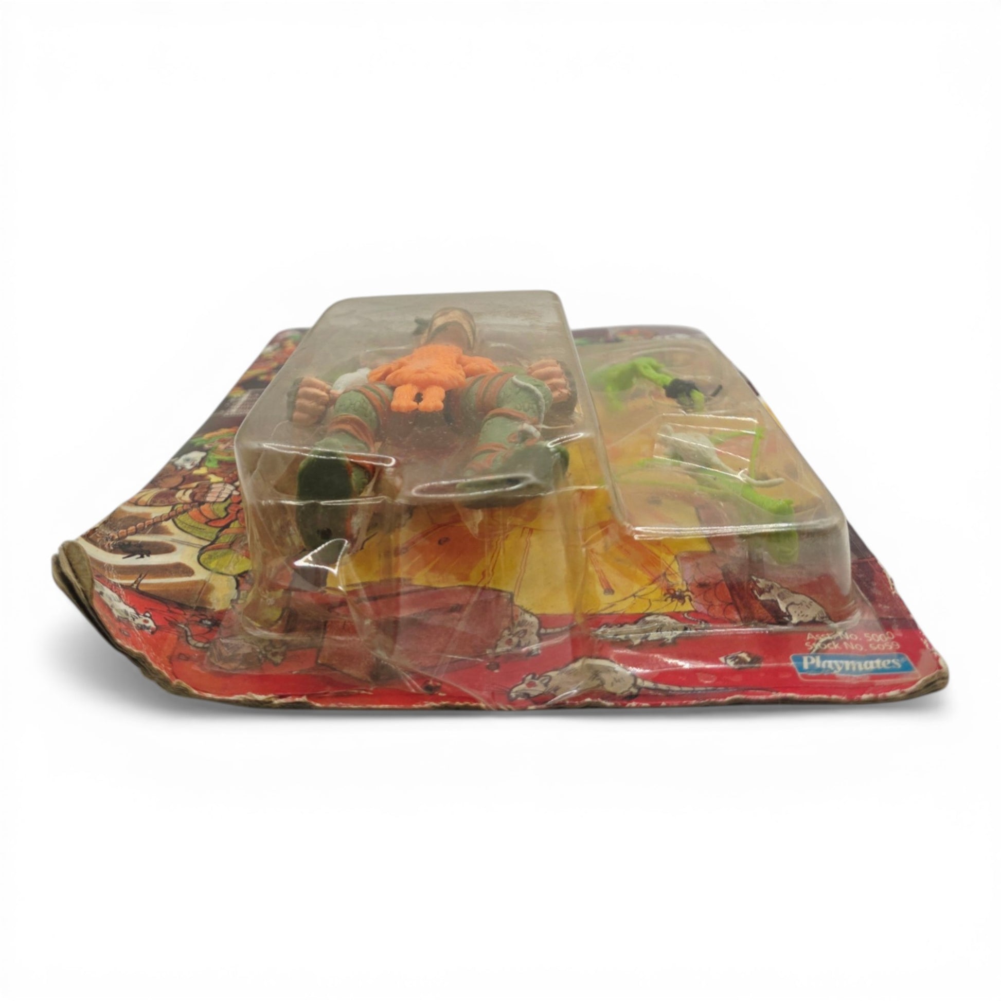 1989 Teenage Mutant Ninja Turtles Rat King action figure — Bottom view