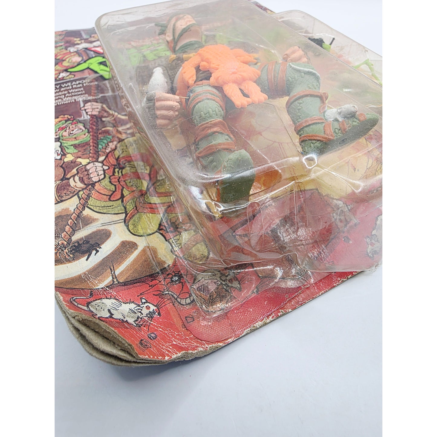 1989 Teenage Mutant Ninja Turtles Rat King action figure — Close-up 2