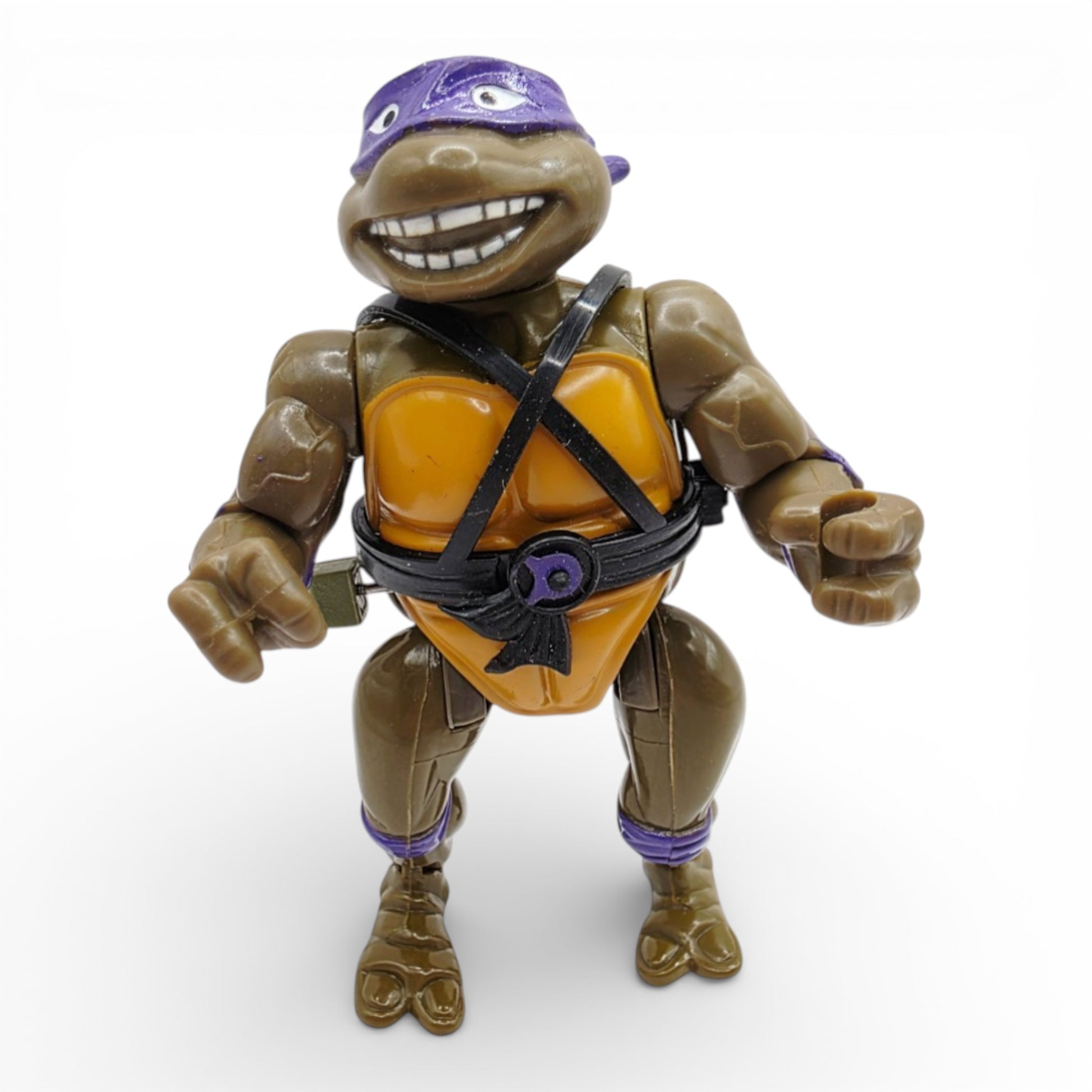 Vintage 1980s action figure. Sewer Swimmin'. Donatello. TMNT. Front view.