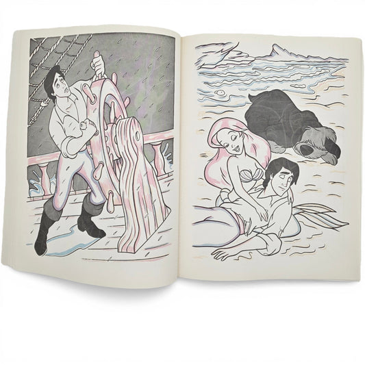 1989 The Little Mermaid Paint with Water activity book — Close-up 1
