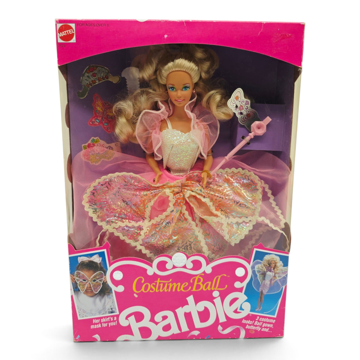 1990 Barbie Iconic 90s Doll Costume Ball Front view