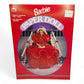 Vintage 1990s paper doll book. Vintage Paper Doll Book. Holiday Barbie. Front view.
