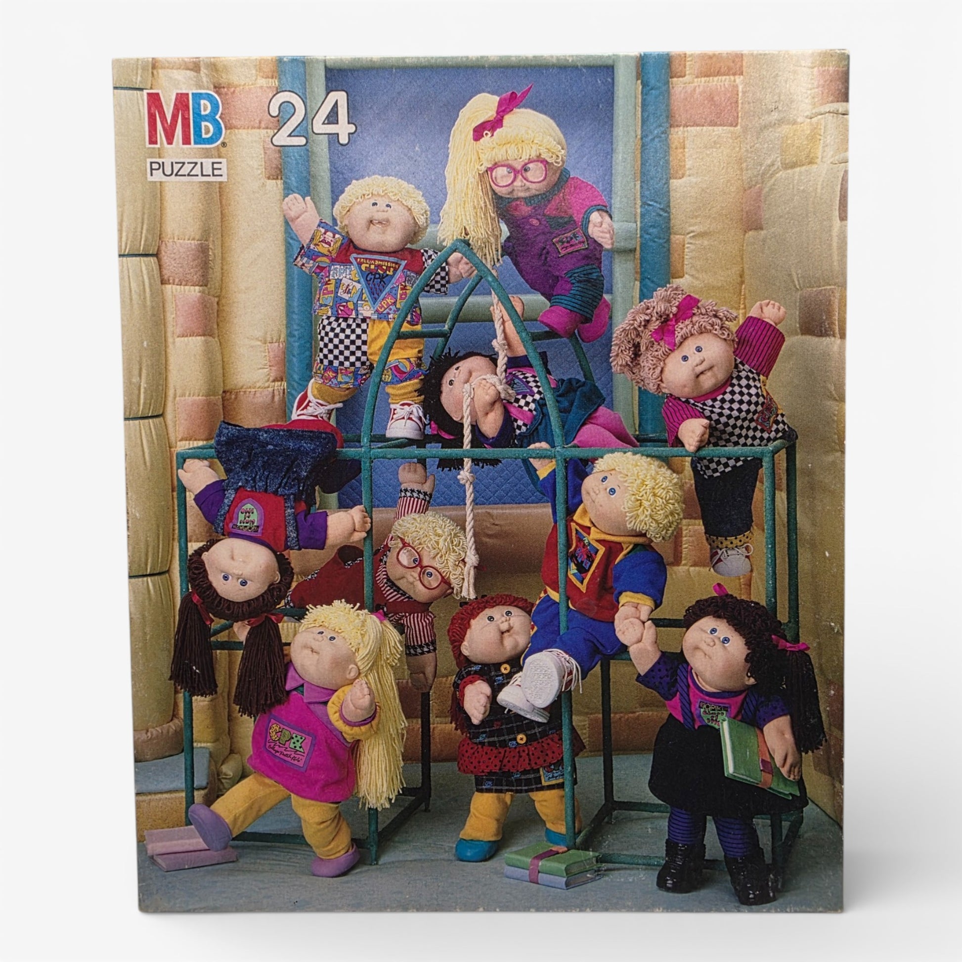Vintage 1990s puzzles & jigsaws. 24 piece Puzzle. CPK Schoolyard Fun. Front view.