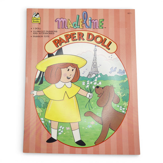 Vintage 1990s paper doll book. Vintage Paper Doll Book. Front view.