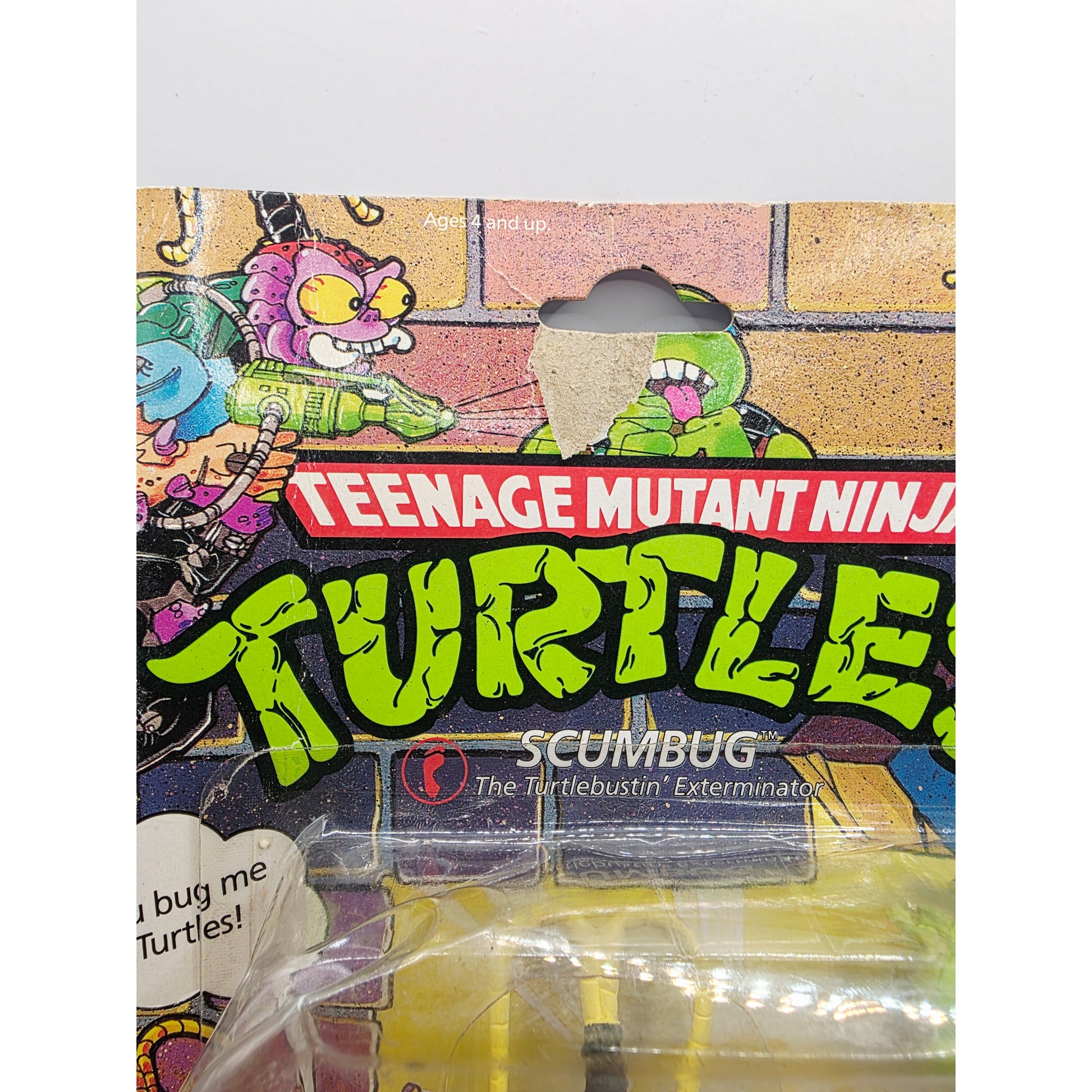 1990 Teenage Mutant Ninja Turtles Scumbug action figure — Close-up 2