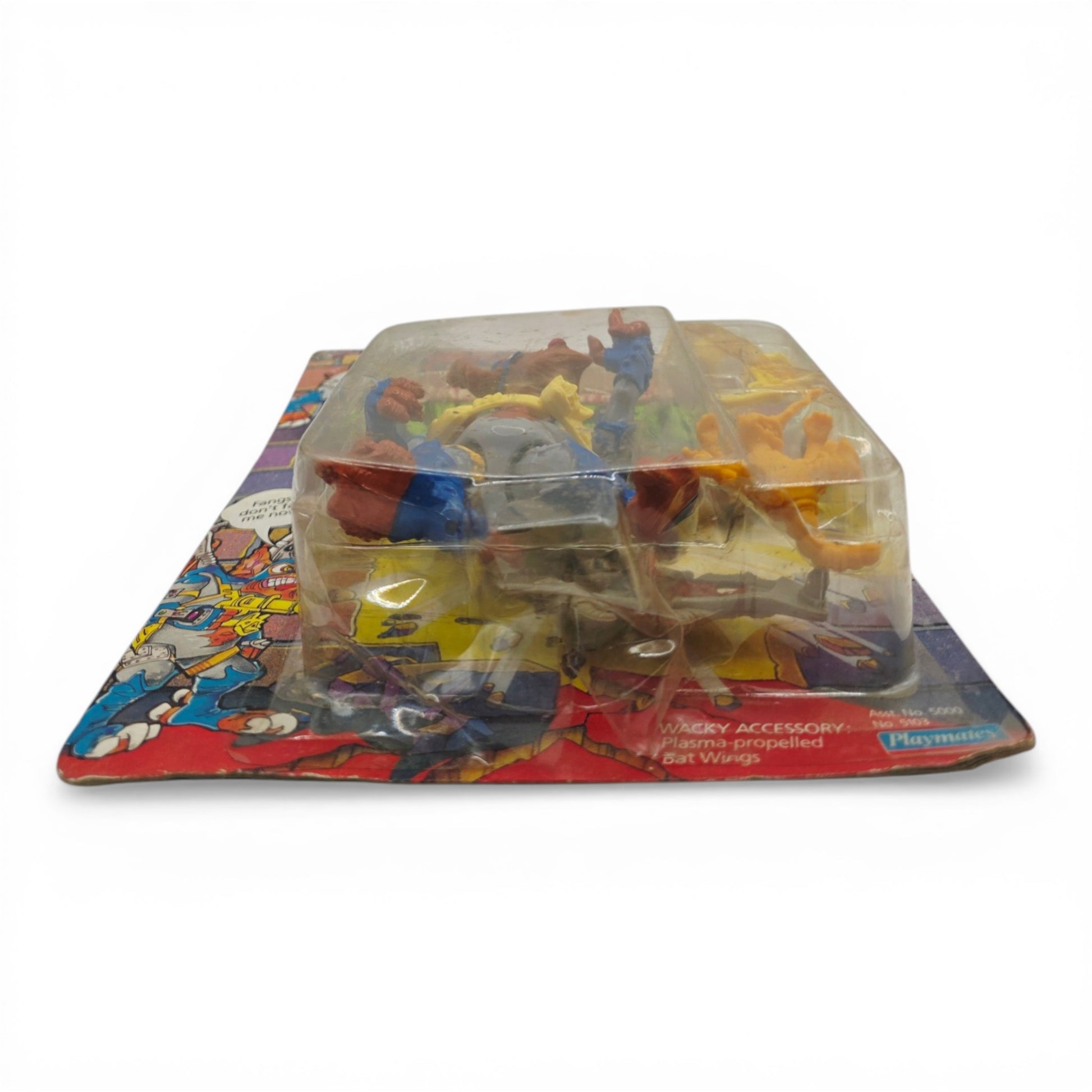 1990 Teenage Mutant Ninja Turtles Wingnut action figure — Bottom view
