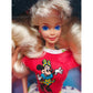 1991 Barbie Barbie and Friends Disney Gift Set Barbie, Ken, Skipper doll giftset — Face close-up