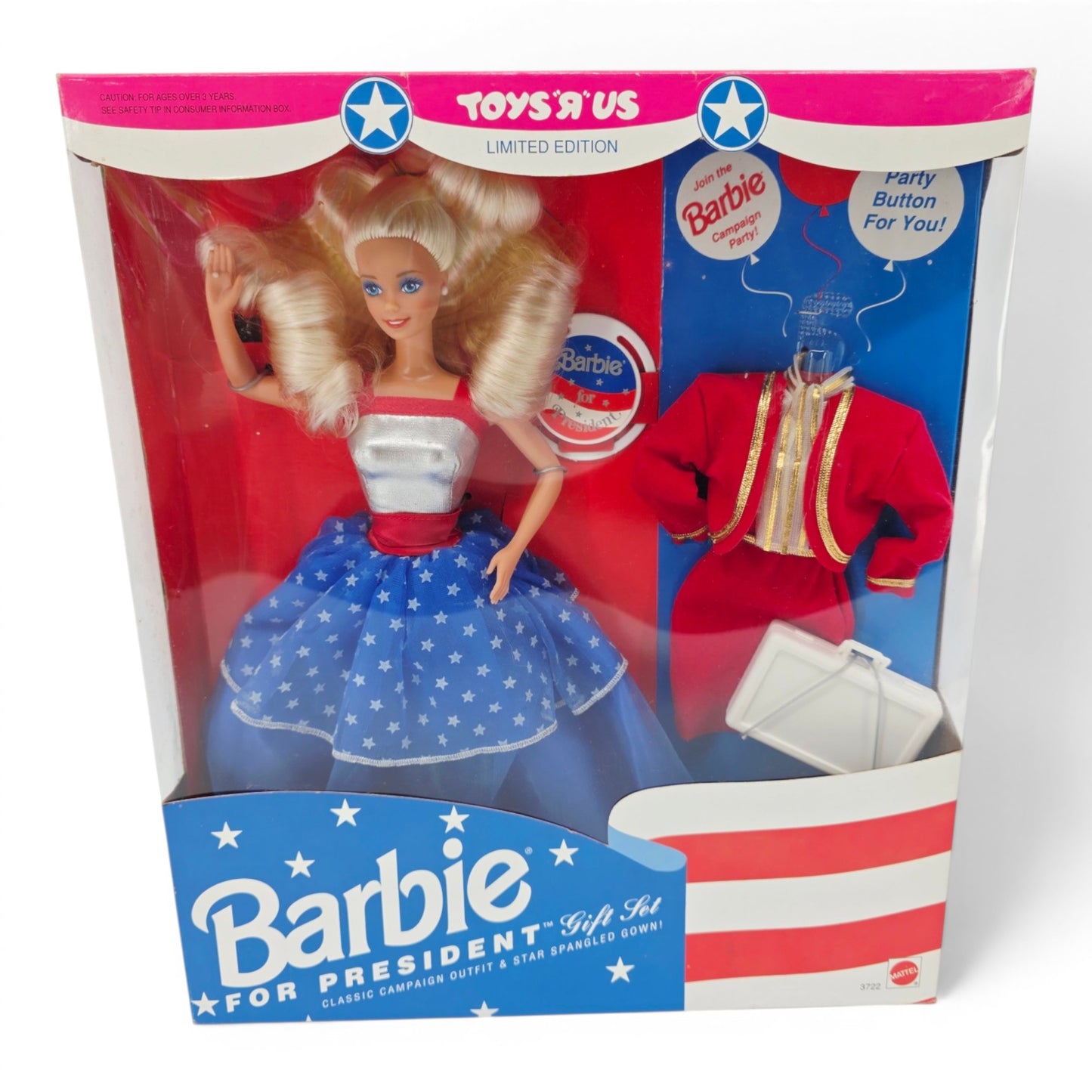 1991 Barbie Barbie for President doll giftset — Front view
