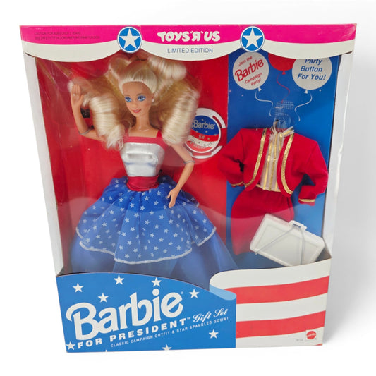 1991 Barbie Barbie for President doll giftset — Front view