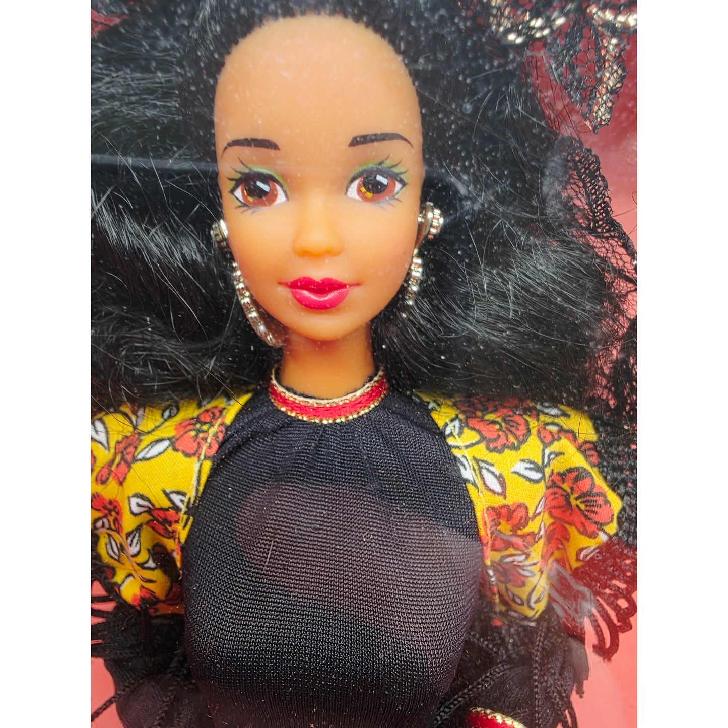 1991 Barbie Dolls of the World - Second Edition Spanish doll — Face close-up