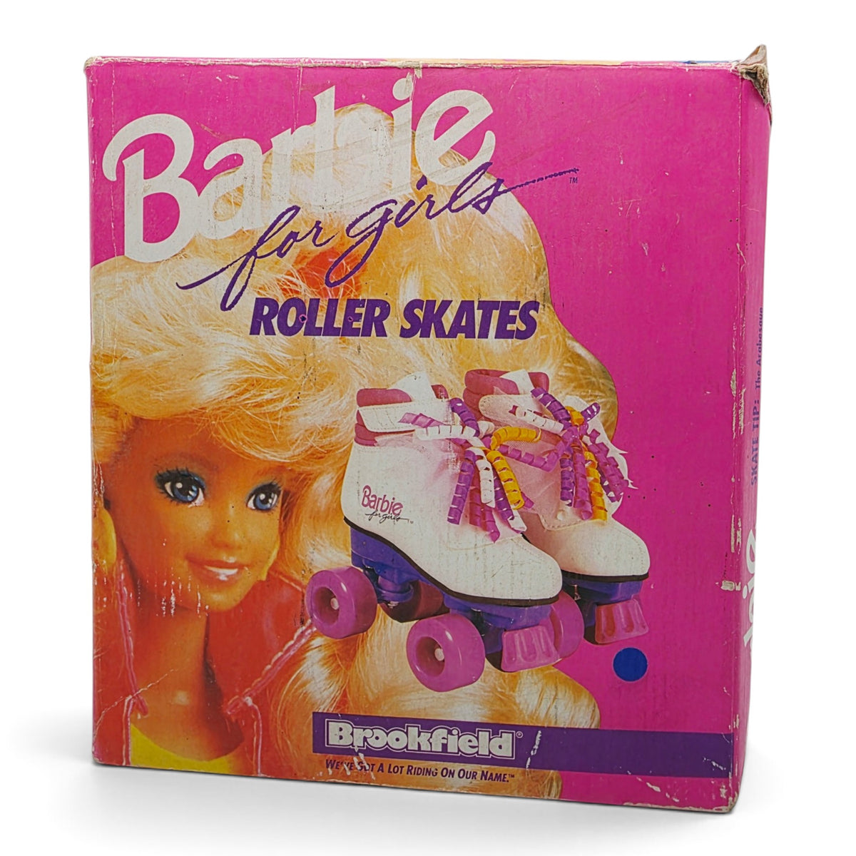 1991 Barbie Roller Skates (Kids Size 4) Front view