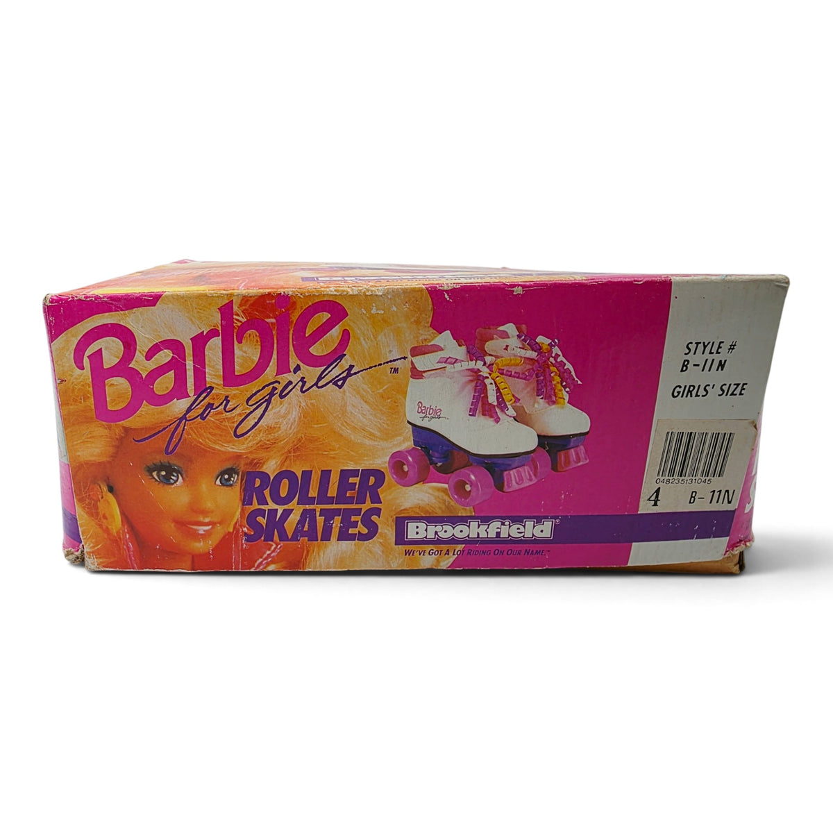 1991 Barbie Roller Skates (Kids Size 4) Back view