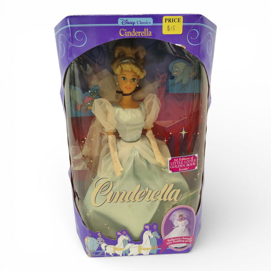 1991 Cinderella Disney Classics Series - Little Golden Book Included! Cinderella doll — Front view