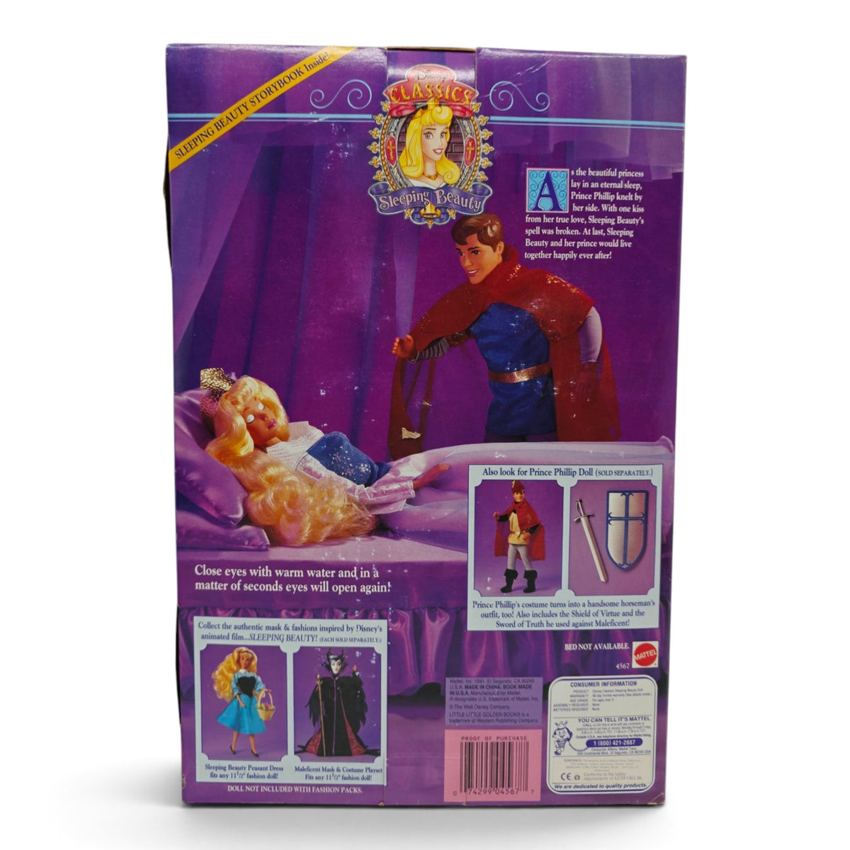 1991 Disney Disney Classics Sleeping Beauty Back view