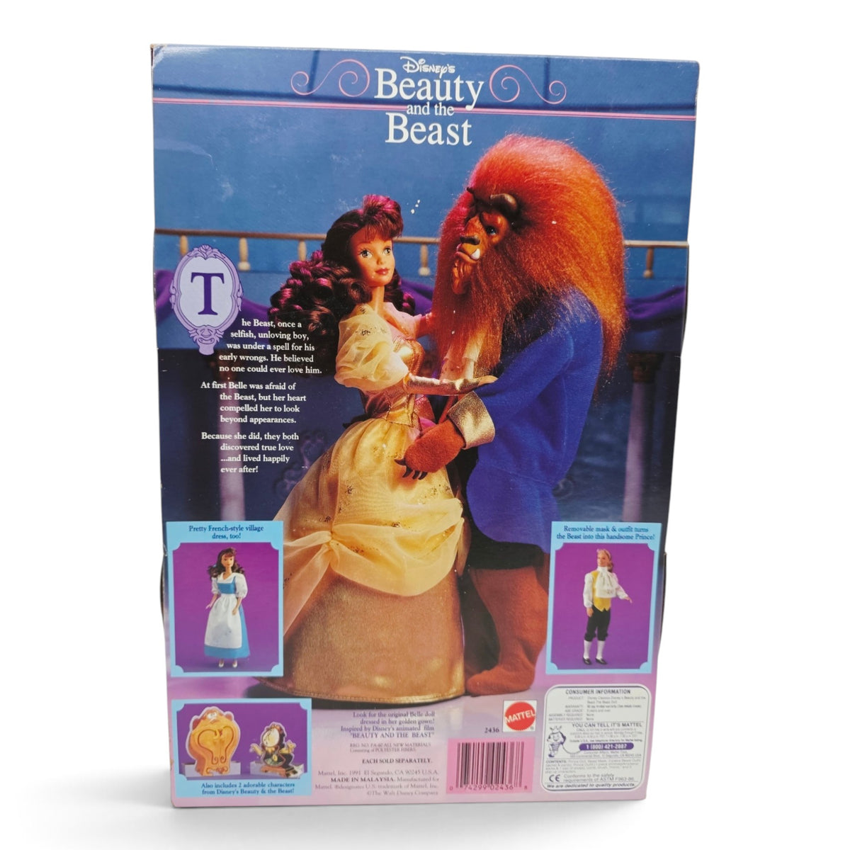 1991 Disney Disney Classics The Beast Back view