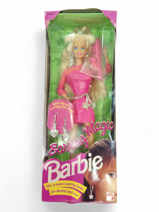 1992 Barbie Earring Magic doll — Front view