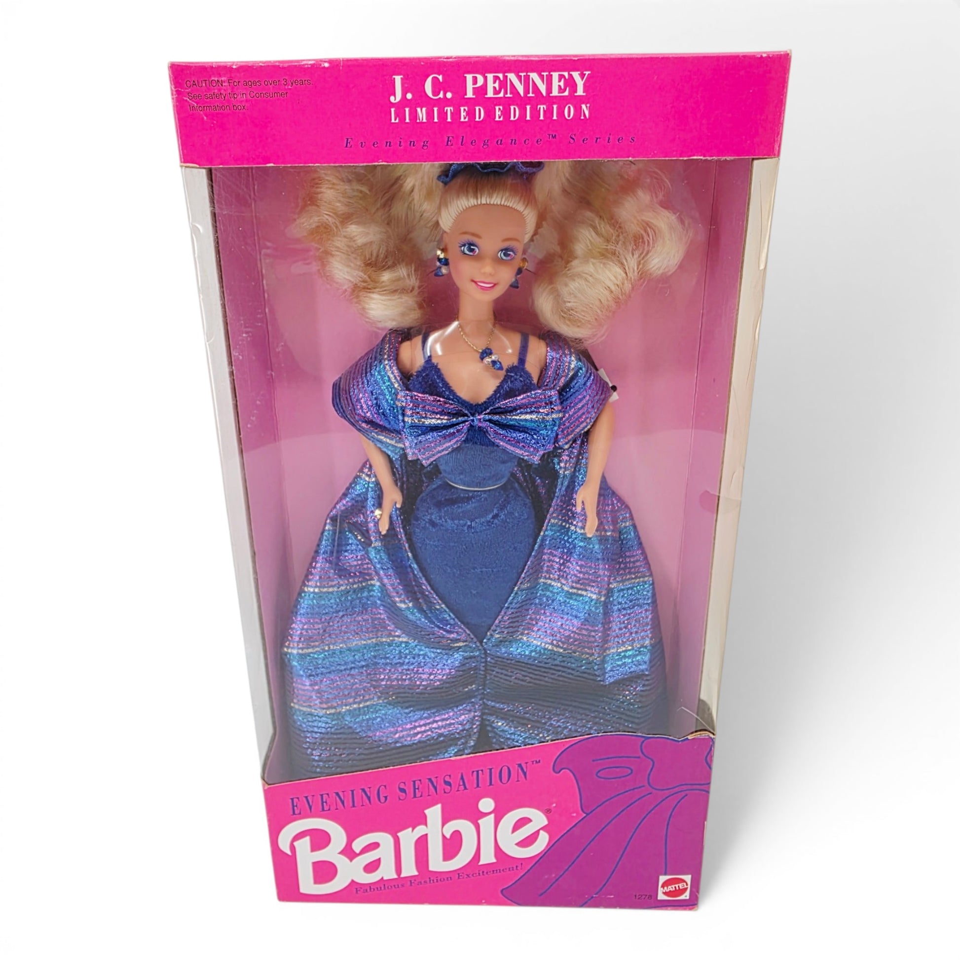 1992 Barbie Evening Elegance doll — Front view