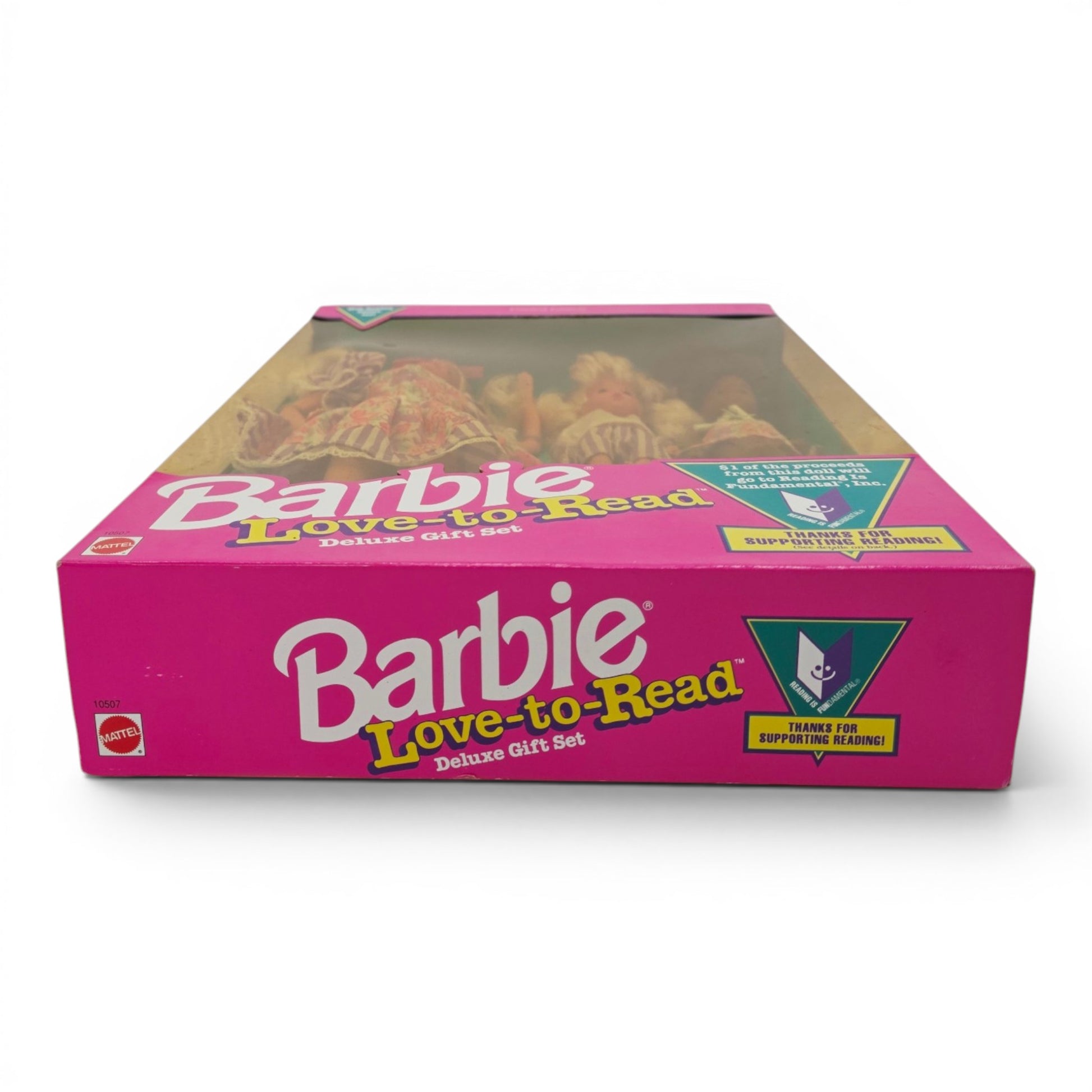 1992 Barbie Love-to-Read doll giftset — Bottom view