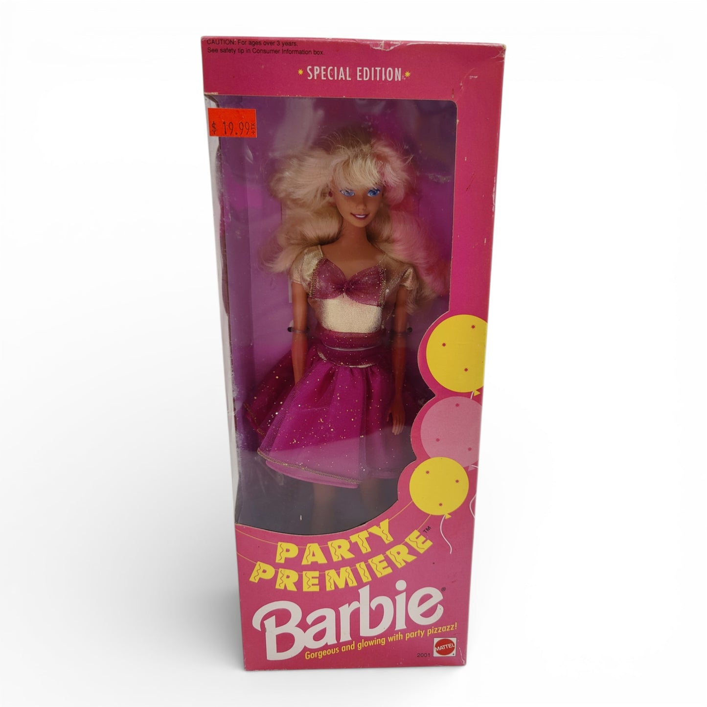 Vintage 1990s doll. Party Premiere. Front view.