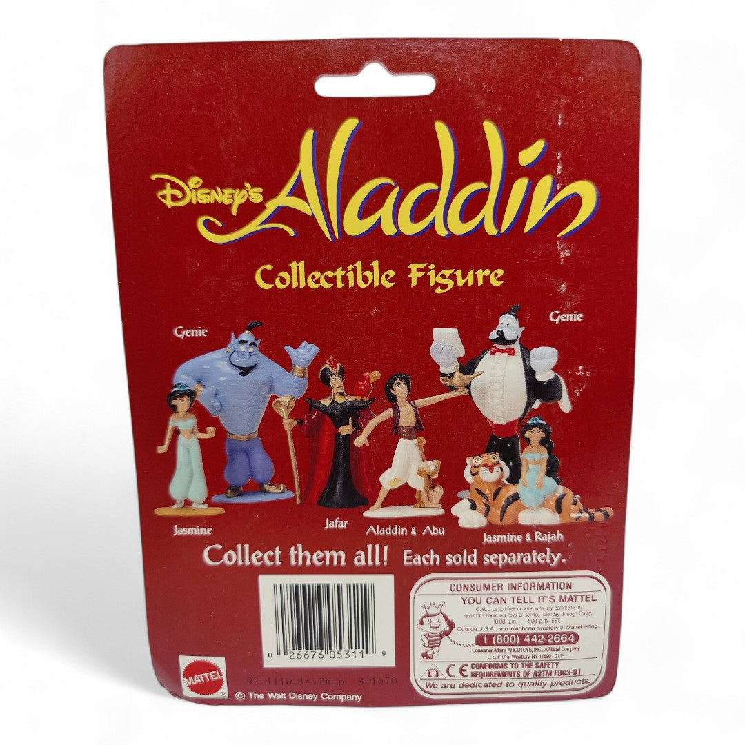 Vintage 1990s action figure. Aladdin. Genie. 3" Figure. Back view.