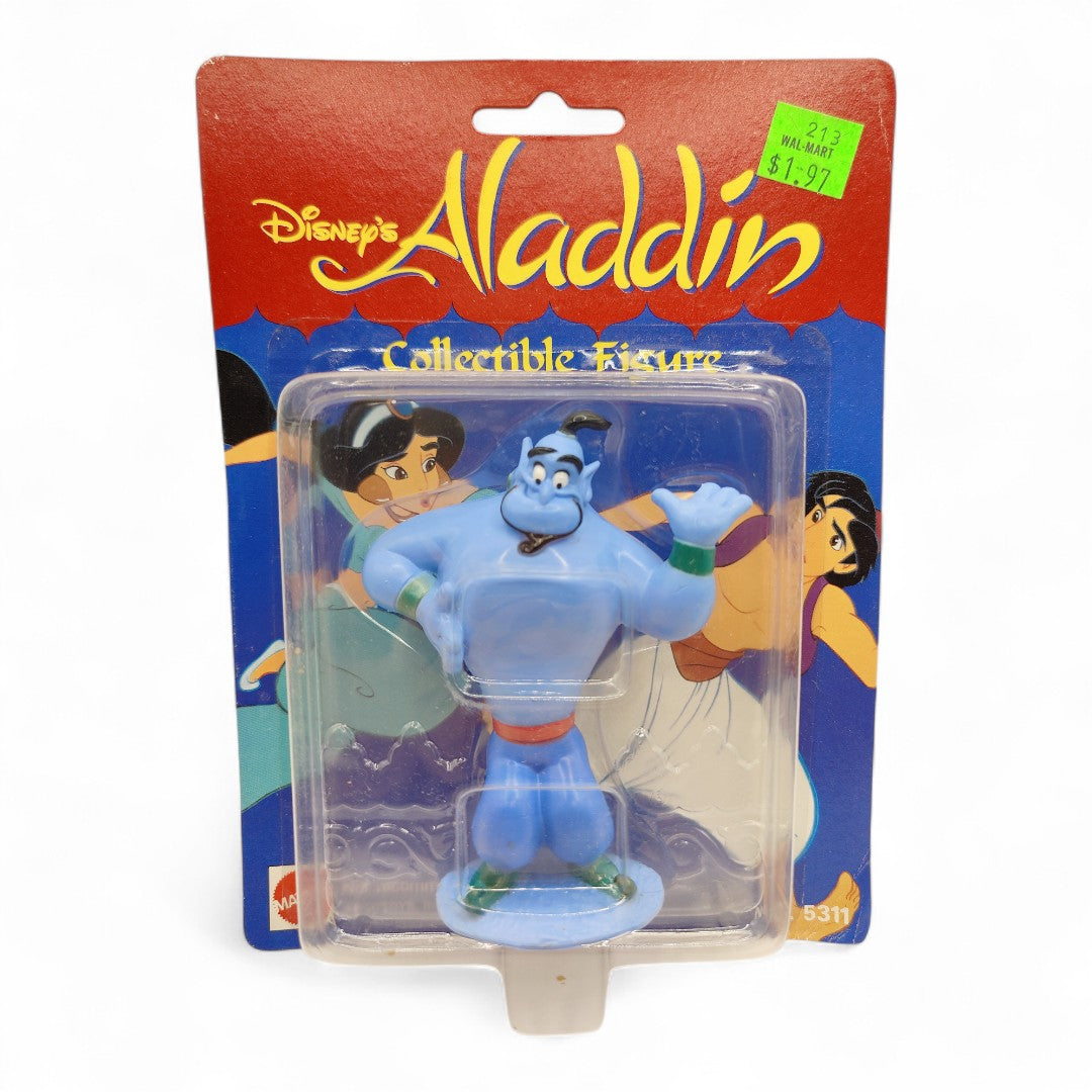 Vintage 1990s action figure. Aladdin. Genie. 3" Figure. Front view.