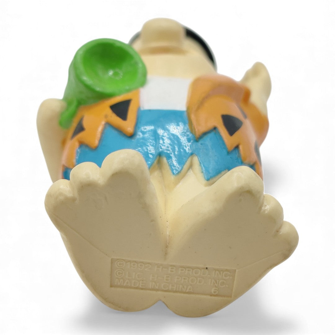 1992 The Flintstones Hollyrock Series Fred Flintstone mini pvc figure — Bottom view