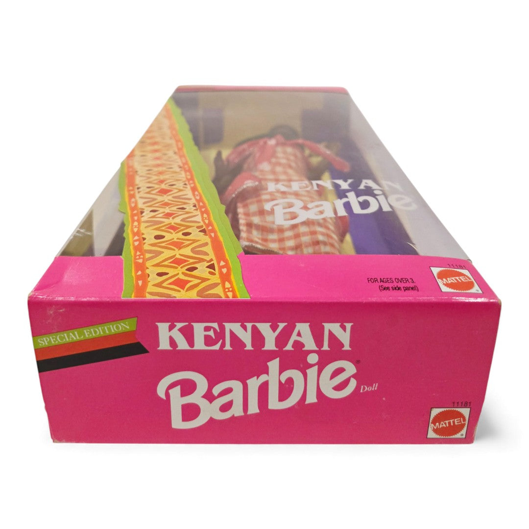 Vintage 1990s doll. Dolls of the World. Kenyan Barbie. Bottom view.