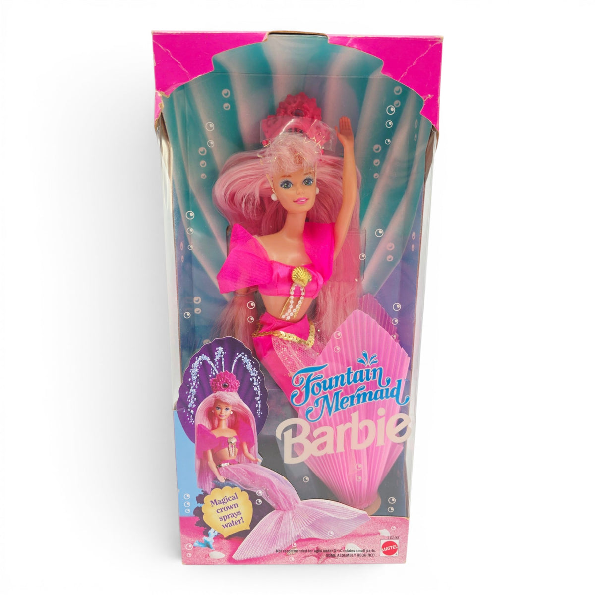 1993 Barbie Iconic 90s Doll Fountain Mermaid Front view