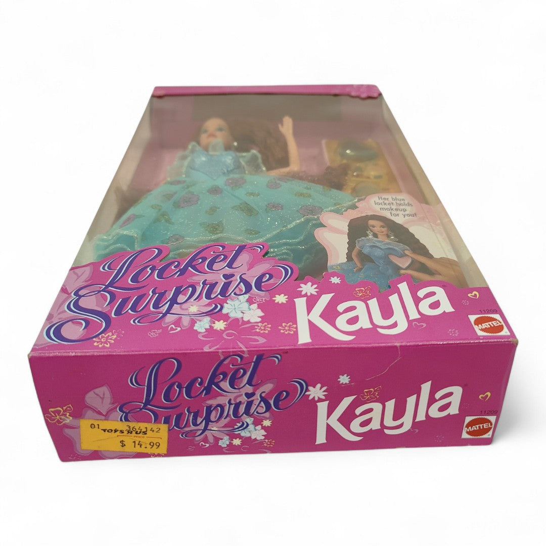 1993 Barbie Locket Surprise Kayla doll — Bottom view