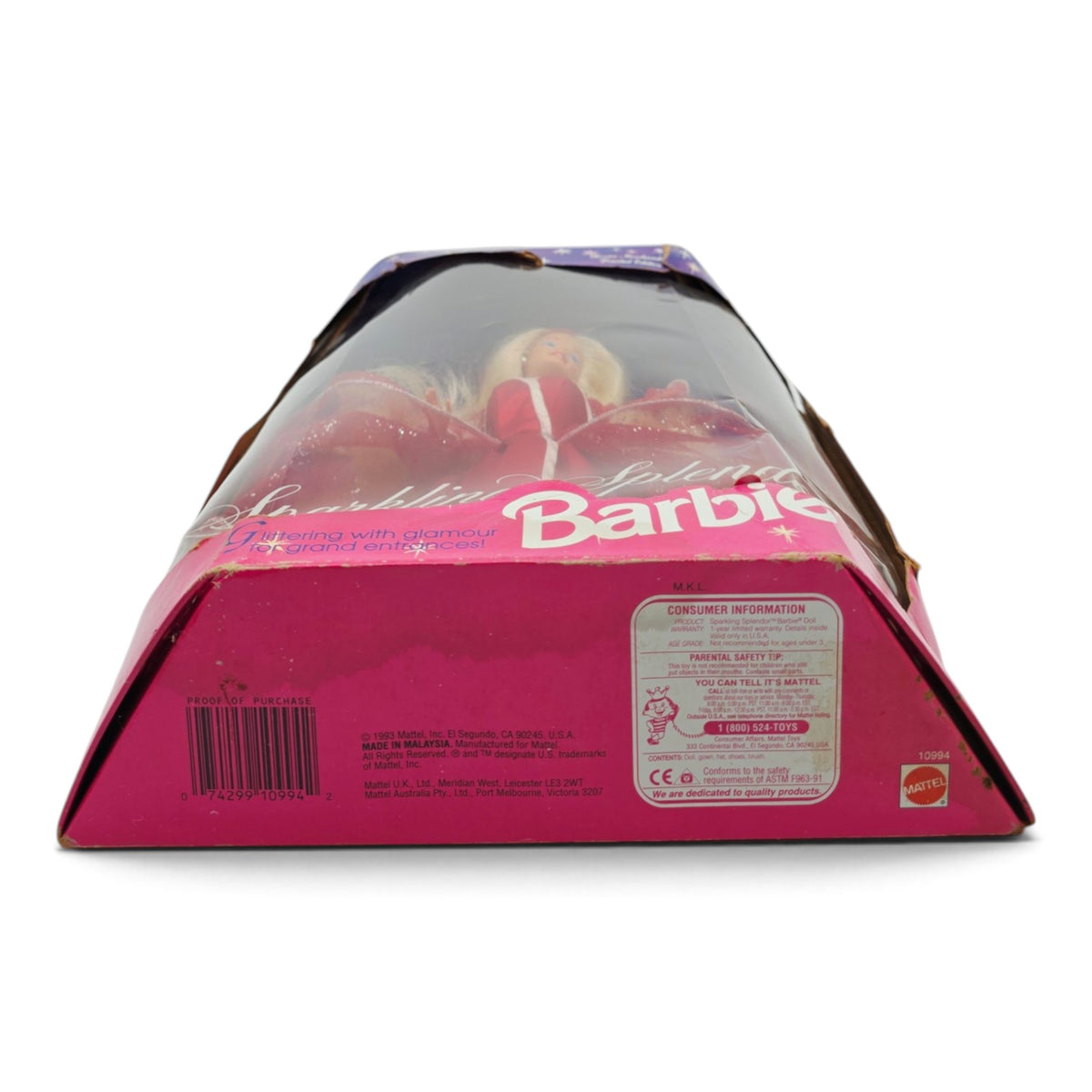 1993 Barbie Service Merchandise Exclusive Sparkling Splendor Bottom view