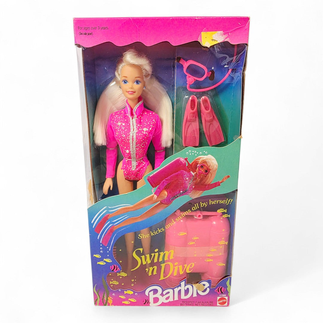 1993 Barbie Swim 'n Dive doll — Front view