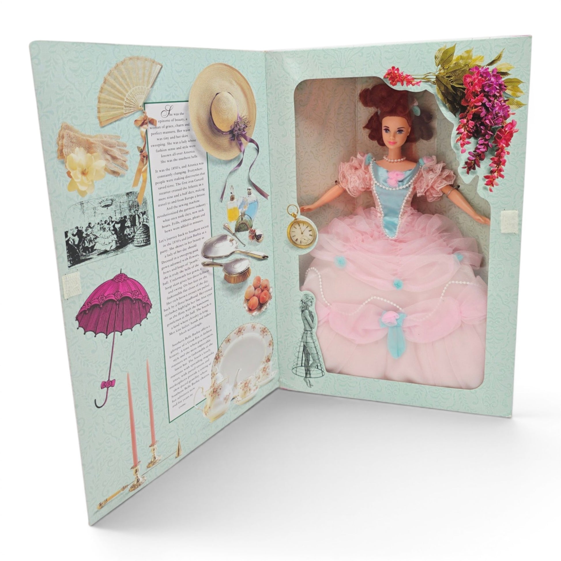 1993 Barbie The Great Eras Collection Southern Belle doll — Close-up 2