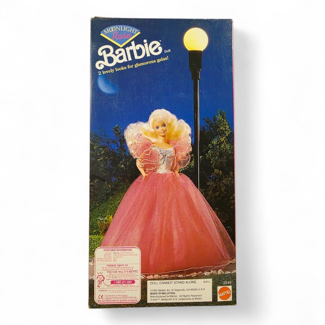 1993 Barbie Toys R Us Special Limited Edition Moonlight Magic doll — Back view