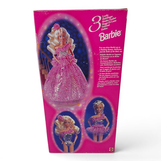 1994 Barbie 3 Looks Barbie doll — Back view