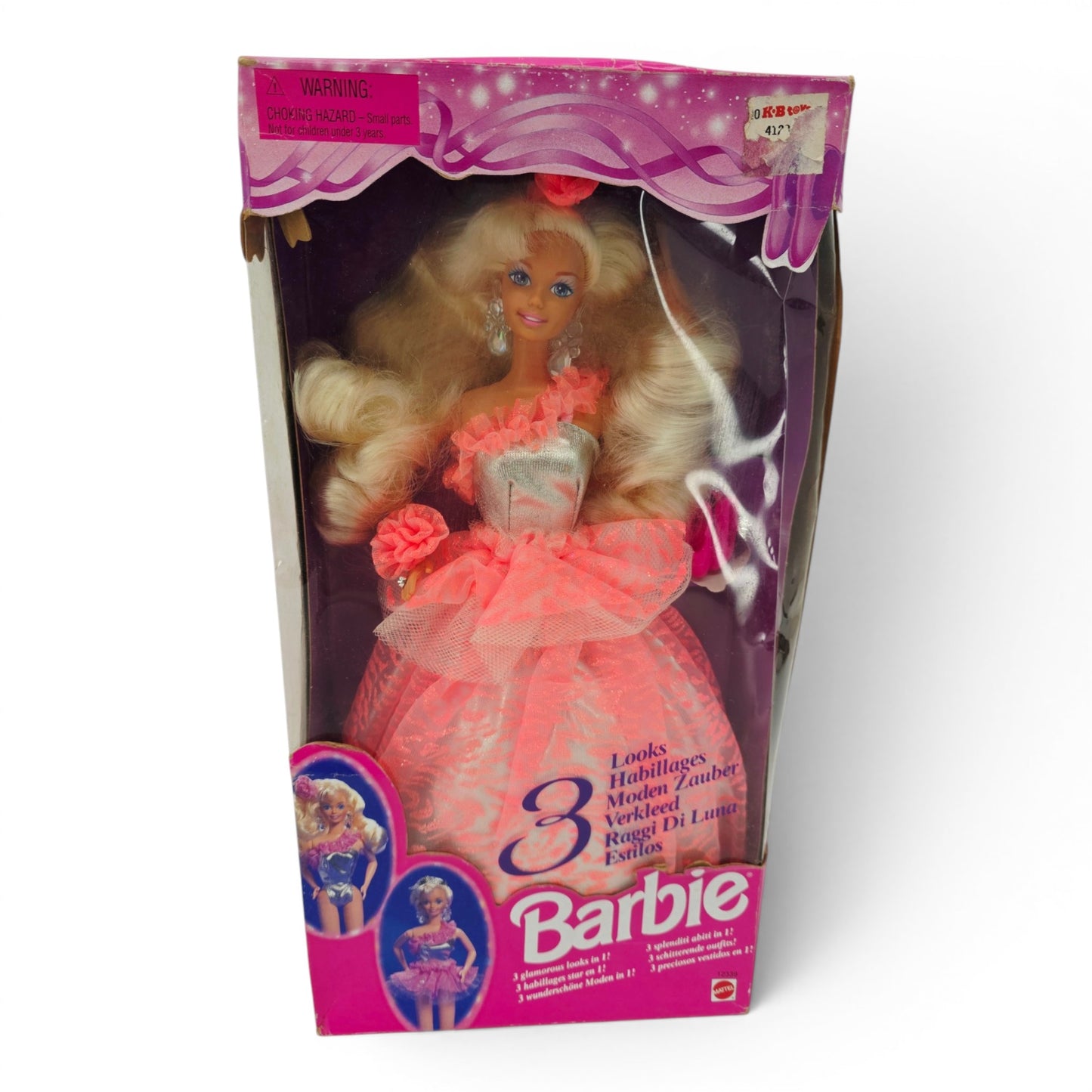 1994 Barbie 3 Looks Barbie doll — Front view