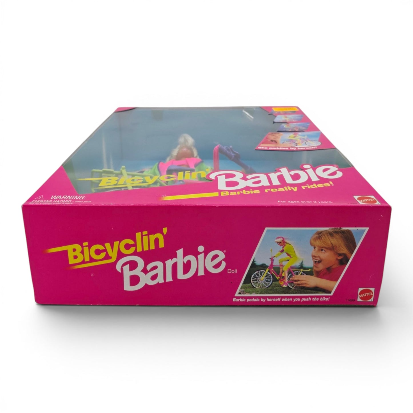 1994 Barbie Bicyclin' Barbie doll — Bottom view