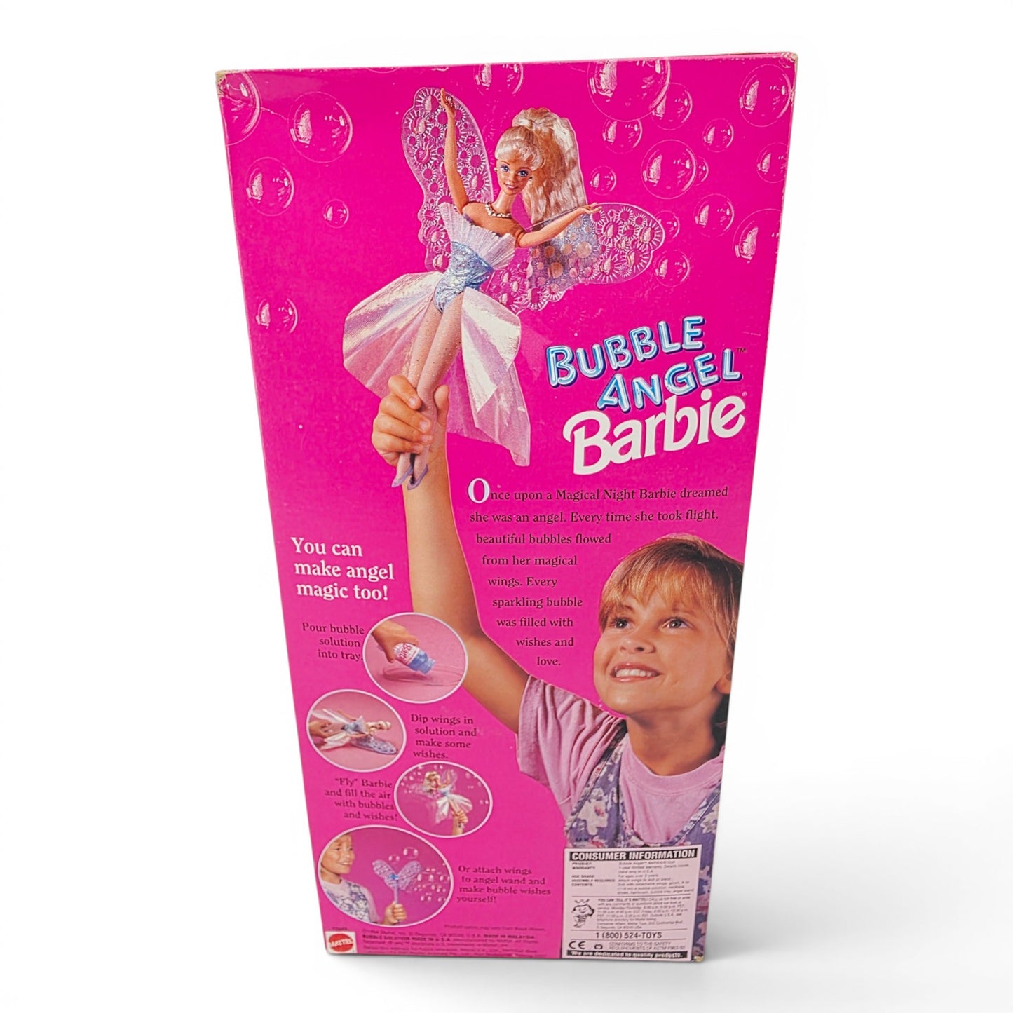1994 Barbie Bubble Angel doll — Back view