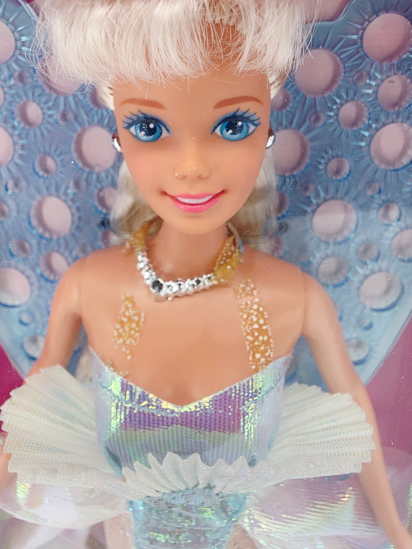 1994 Barbie Bubble Angel doll — Face close-up