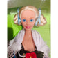 Vintage 1990s doll. Dolls of the World. German Barbie. Face view.