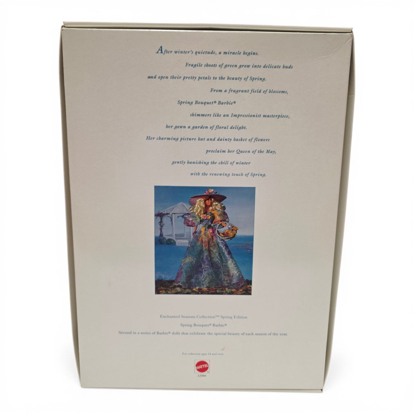 1994 Barbie Enchanted Seasons Collection Spring Bouquet Barbie doll — Back view