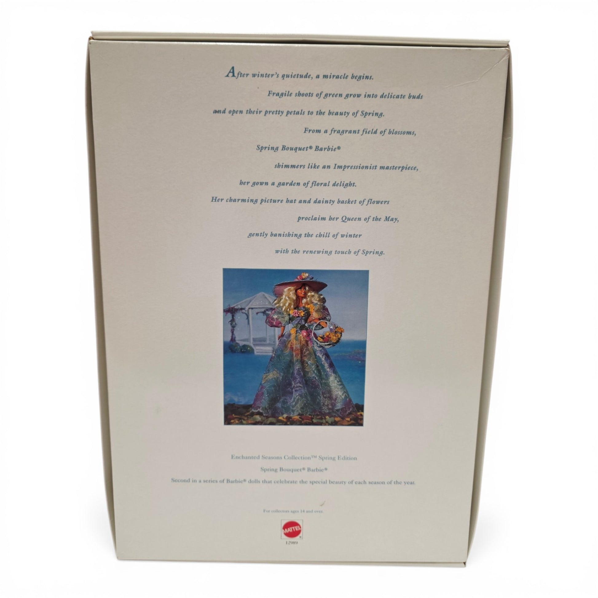 1994 Barbie Enchanted Seasons Collection Spring Bouquet Barbie doll — Back view