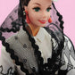 Vintage 1990s doll. Gone with the Wind. Scarlet O'Hara. Close up 1 view.