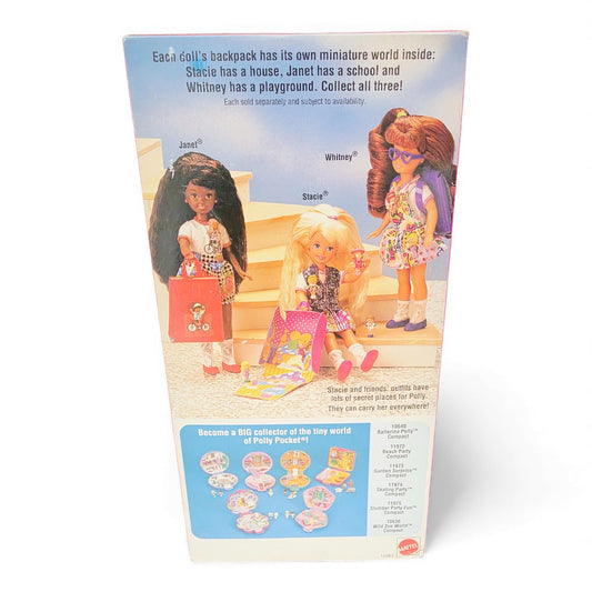 1994 Barbie Polly Pocket Barbie Whitney doll giftset — Back view