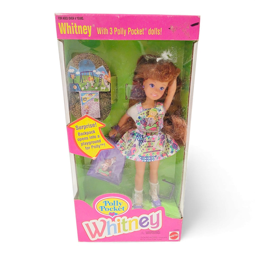 1994 Barbie Polly Pocket Barbie Whitney doll giftset — Front view