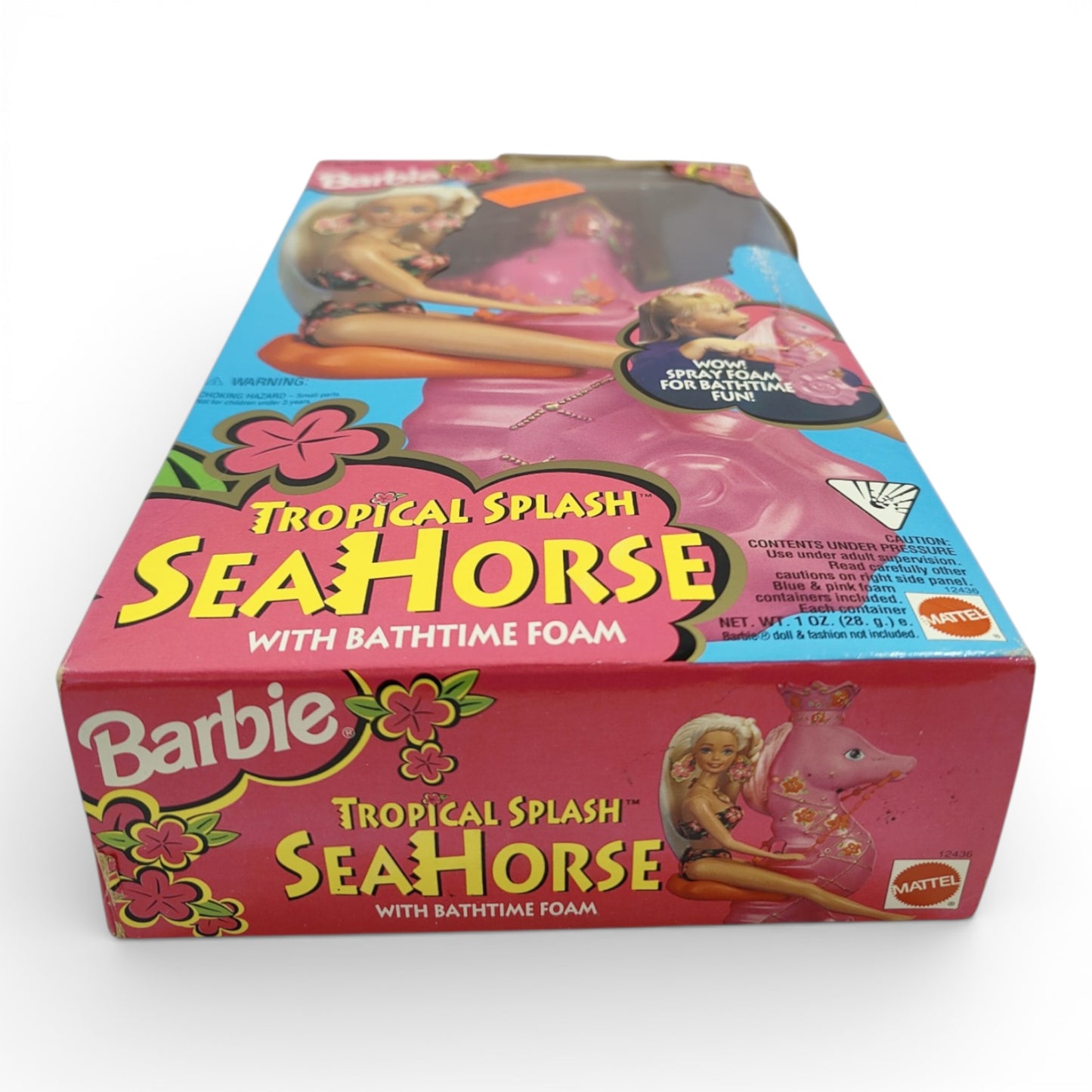 Vintage 1990s doll pet. Tropical Splash. Seahorse. Bottom view.